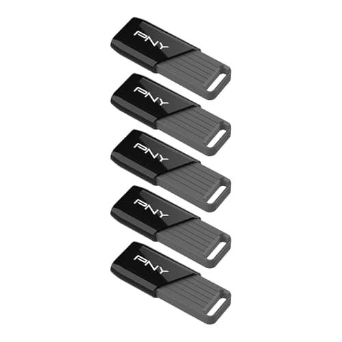 PNY 64GB Attaché X USB 3.2 Gen 1 Flash Drive, Advanced Performance Up to 130MB/s Read, Everyday Data Store & Transfer, Reliable Portable Storage, Durable, Type-A, Computers, Laptops, Desktops, 5-Pack