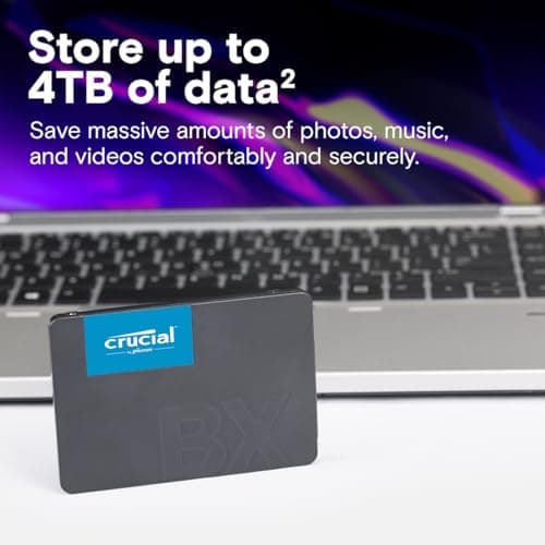 Crucial BX500 480GB 3D NAND SATA 2.5-Inch Internal SSD, up to 540MB/s - CT480BX500SSD1