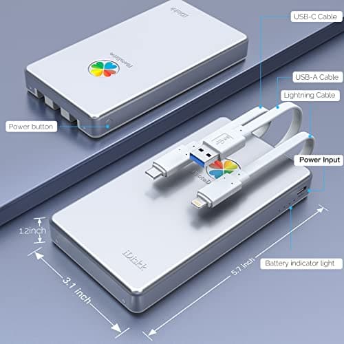 iDiskk 4TB App-le Certified External Hard Drive for iPhone iPad (iPhone 15/14/13/12/11/X) Android Mobile,MacBook and Windows PC, Photo Storage Photo Stick Drive to Bacukp Photos/Videos,Files
