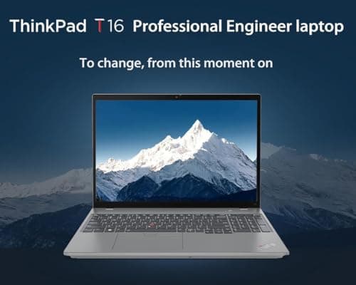 Lenovo ThinkPad T16 Business Workhorse Laptop (16" FHD+ Touchscreen, Intel 10-Core i7-1355U, 32GB DDR5 RAM, 1TB SSD) Military Grade, dTPM, Ethernet, FHD Webcam, 3-Y WRT, Win 11 Pro w/AI Copilot, Grey