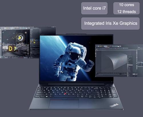 Lenovo ThinkPad E16 Business Laptop (16" FHD+ Anti-Glare, Intel 10-Core i7-1355U, 40GB RAM, 1TB SSD), Backlit, Fingerprint, 1080p Webcam w/Shutter, Thunderbolt 4, Ethernet, Win 11 Pro w/ AI Copilot