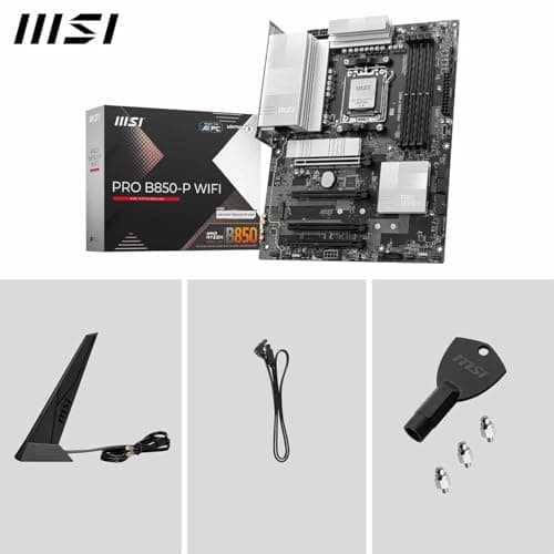 Micro Center AMD Ryzen 7 9700X CPU Processor with MSI PRO B850-P WiFi Motherboard (ATX, AM5, DDR5, PCIe 5.0, M.2 Gen5, Wi-Fi 7, 5G LAN)