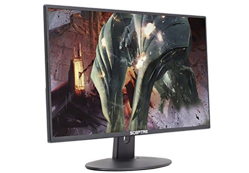 Sceptre 27-Inch FHD LED Gaming Monitor 75Hz 2X HDMI VGA Build-in Speakers, Ultra Slim Metal Black