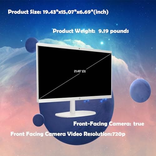 HP 2025 All-in-One Computer | 32GB RAM & 1TB SSD | 21.5" FHD VA Display | Intel Celeron J4025 | Windows 11 Pro | UHD Graphics 600 | Wi-Fi 6 | Student & Business | White