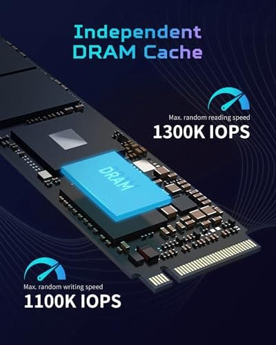 Predator M.2 SSD 2TB GM7000 with DRAM Cache NVMe 1.4 2280 PCIe Gen4×4 Ultra high Speed (Maximum Read: 7400MB/s, max Write: 6700MB/s) 3D NAND TLC Internal SSD Compatible with PS5 Pro - BL.9BWWR.106