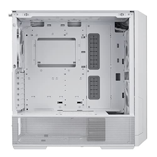 Lian Li Lancool 216 Mid-tower case with high cooling performance - Includes controller - dual front 160MM PWM fans and 1 rear 140MM PWM fan - Airflow focused - Up to 10 fans (CS-L216RCW-X White)