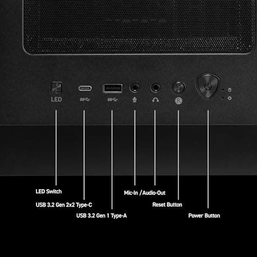 MSI Codex Z2 Gaming Desktop: AMD R7-8700F, GeForce RTX 5070, 32GB DDR5, 2TB m.2 NVMe SSD, USB Type-C, VR-Ready, Windows 11 Home : A8NVP-436US