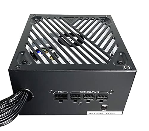 Apevia ATX-PM650W Premier 650W 80+ Gold Certified Active PFC ATX Semi-Modular Gaming Power Supply with 366 RGB Light Modes