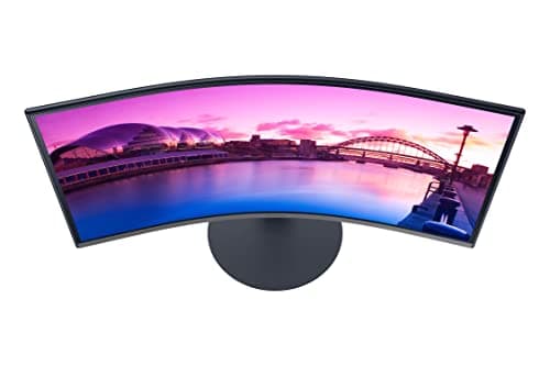 Samsung 32-Inch S39C Series FHD Curved Gaming Monitor, 75Hz, AMD FreeSync, Game Mode, Advanced Eye Comfort, Frameless Display, Built in Speakers, Slim Metal Stand, LS32C392EANXGO, Black