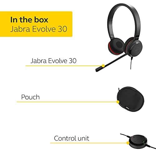 Jabra Evolve 30 II UC Stereo Wired Headset