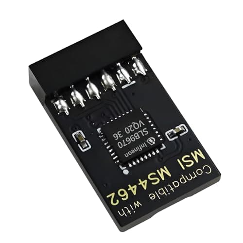 TPM 2.0 12Pin Module Chip for MSI Motherboards, Secure Boot and Data Protection for Windows 11/10