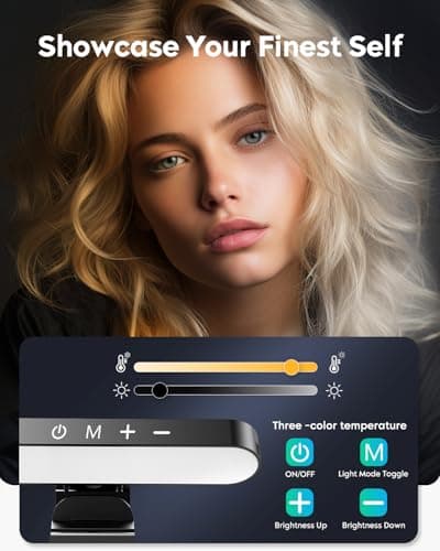 UBeesize Video Conference Lighting, LED Streaming Light for Video Calls, Webcam Light with Adjustable Monitor Mount, Zoom Lighting for Computer, Laptop Ring Light for Video Recording, Double Kit