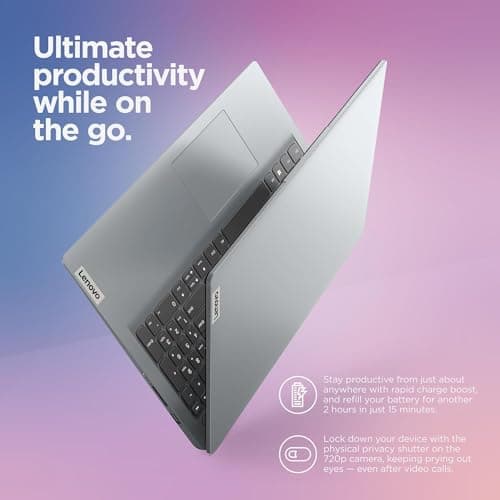 Lenovo IdeaPad 1 Student Laptop, Intel Dual Core Processor, 20GB RAM, 1TB SSD + 128GB eMMC, 15.6" FHD Display, 1 Year Office 365, Windows 11 Home, Wi-Fi 6, Webcam, Bluetooth, SD Card Reader, Grey