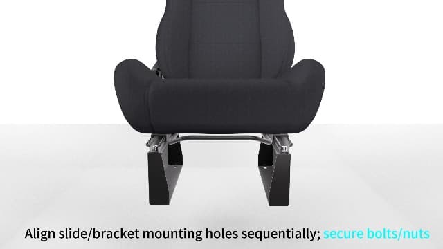 Anman Racing Simulator Cockpit 50mm Large Round Tube Vertical Bracket Seat with Monitor Display TV Stand Fit for Logitech/Thrustmaster/Fanatec G29 G920, Wheel Shifter Pedals NOT Included