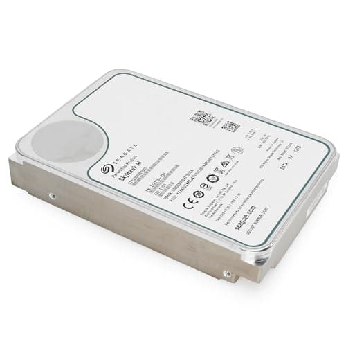 Seagate Skyhawk AI 12tb HDD 3.5 Inch SATA 6Gb/s 7200PRM 256MB Cache for NAS Internal Hard Drive for DVR NVR Security Camera System AI Application Optimization (Renewed)