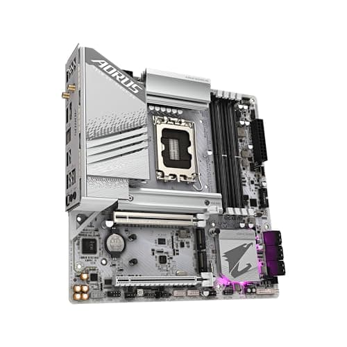 GIGABYTE Z790M AORUS Elite AX ICE LGA 1700 Intel Z790 M-ATX Motherboard with DDR5, Triple M.2, PCIe 5.0, USB 3.2 Gen2X2 Type-C, Intel Wi-Fi 6E, 2.5GbE LAN, Q-Flash Plus, EZ-Latch Plus