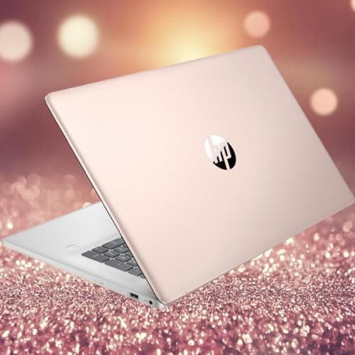 HP 2025 17t Business Professional Rose Gold Laptop, 17.3" HD+ Touchscreen, Intel Core i5-1335U, 32GB RAM, 1TB SSD, Webcam, FP Reader, Backlit KB, HDMI, Wi-Fi 6, Windows 11 Pro