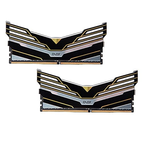 OLOy DDR4 RAM 16GB (2x8GB) Warhawk Aura Sync RGB 3200 MHz CL16 1.35V 288-Pin Desktop Gaming UDIMM (MD4U0832160BE0DA)