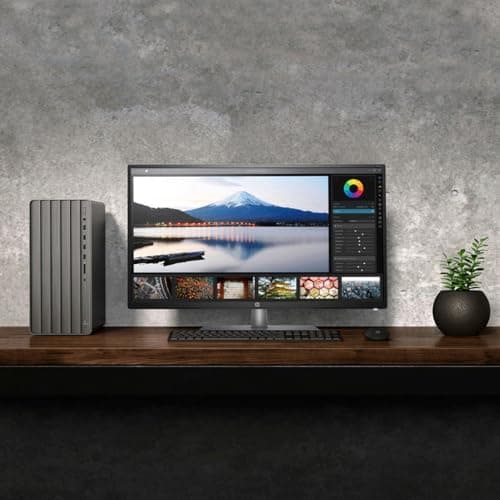 HP Envy Intel i7 Premium Tower Desktop, 32GB RAM, 1TB SSD, Wi-Fi 6, Windows 11 Pro, Black, with ADATA 512 External SSD Bundle