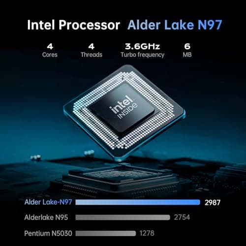 Laptop Computer 15.6-in Intel N97 Traditional Laptops 16GB DDR4 512GB SSD Notebook Computer Laptops Numeric Keypad WiFi 5 HDMI Type-C USB 3.2 Webcam 3.5mm Audio Office Laptops