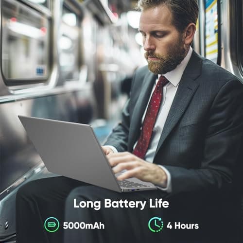 EYY 15.6" Laptop Computer, Laptops with 8GB RAM 256GB SSD, 100% sRGB Screen, Celeron N4000 Processor(up to 2.6GHz) Notebook, Ms Office 2024丨Dual Band WiFi丨BT 4.2丨HDMI丨Windows 11 Pro丨Long Battery Life