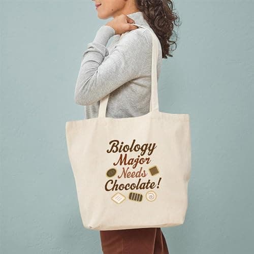CafePress Biology Major Gift Tote Bag Reusable Natural Beige Canvas Shopping Bag
