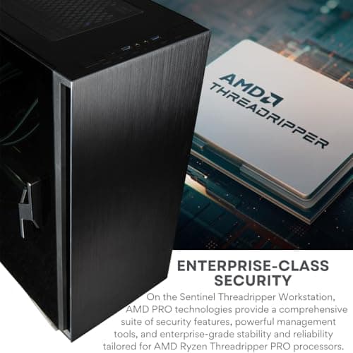 96-Core Threadripper PRO 7995WX Workstation with RTX 5090 32GB, 384GB RAM, 4TB SSD+3TB HDD, W11P (High Performance Computer for Gen AI, AR, ML, CAD, Deep Learning, 3D Modeling & Rendering) Desktop PC