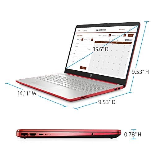HP 15.6in Laptop (Intel Pentium Quad-Core N5000, 4GB RAM, 128GB SSD, HDMI, WiFi, Bluetooth, HD Webcam, Windows 10 S) (Renewed)