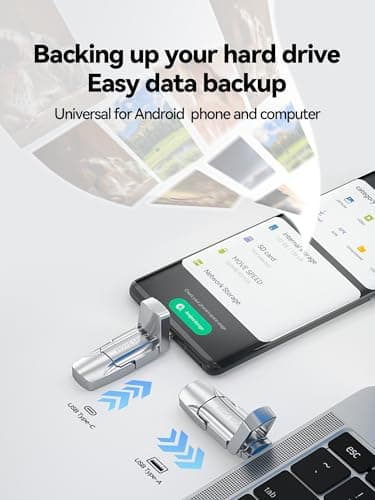 MOVE SPEED 1TB Solid State Flash Drive 570MB/s High Speed Type C + USB 3.2 Drive Dual Port, Thumb Drive Compatible with iPhone 15, 16 Series/Android Phone/MacBook/Audio/Smart TV