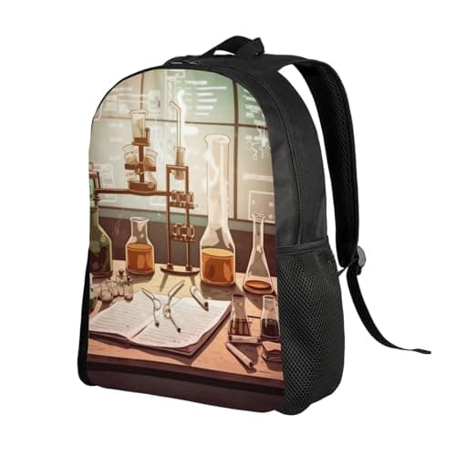 Chemistry Lab Laptop Backpack for Travel Waterproof College Backpack Men Women Laptop Bag Casual Daypack