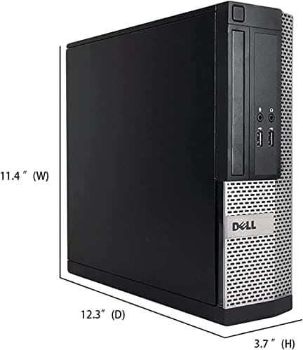 Dell OptiPlex Computer Desktop PC, Intel Core i5 3rd Gen 3.2 GHz, 16GB RAM, 2TB HDD, New 22 Inch LED Monitor, RGB Keyboard and Mouse, WiFi, Windows 10 Pro (Renewed)