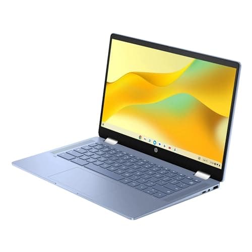 HP Convertible 2-in-1 Chromebook in Blue 14" Touch FHD Intel 4-Core up to 3.40GHz 4GB Ram 64GB Storage 4K Graphics Super-Fast WiFi Chrome OS (14b - Renewed)