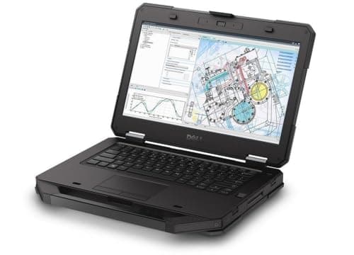 Dell Latitude 5414 Rugged 14 -inch HD, Core i5-6300U 2.4GHz, 16GB RAM, 256GB SSD, Windows 10 Pro 64Bit, CAM, (Renewed)