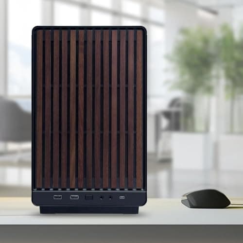 Lian Li A3-mATX-WD-26.3L Micro Form Factor Chassis-No Fans Included-Supports 360mm AIO-Modularity Design-for M-ATX, ITX Motherboard-DAN Cases Collaboration-Wood Front Panel-Black (A3X-WD)
