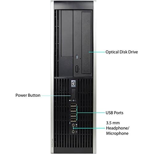 HP Professional Desktop Bundle With WiFi Adapter - Intel Quad Core i5 3.2GHz, 8GB RAM, 1TB HDD, DVD-RW, Windows 10 Pro, USB WiFi (300Mbps), 19 Inch LCD, Keyboard, Mouse (Renewed)