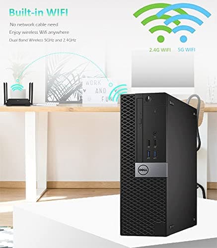 Dell OptiPlex 5040 SFF Desktop Computer Intel PC Quad Core i7-6700 3.40GHz up to 4.0GHz 16GB Ram 512GB NVMe M.2 SSD Built-in WiFi & Bluetooth HDMI Wireless Keyboard and Mouse Windows 10 Pro (Renewed)