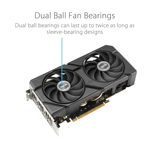 ASUS Dual Radeon™ RX 7600 EVO OC Edition 8GB GDDR6 (PCIe® 4.0, 8 GB GDDR6, HDMI® 2.1, DisplayPort™ 1.4a, 2.5-Slot Design, Axial-tech Fans, GPU Tweak III)