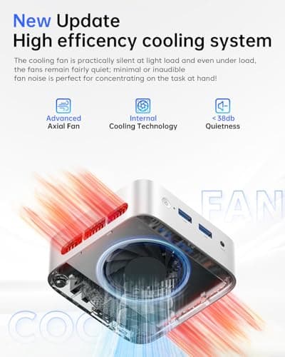 ACEMAGIC N150 Vista Mini PC V1, Twin Lake N150(Beat N100/N95, up to 3.6GHz), 16GB DDR4 RAM 512 SSD Mini Computers,11 Pro Desktop 4K Dual Display/HDMI/WiFi/BT/LAN for Home/Office