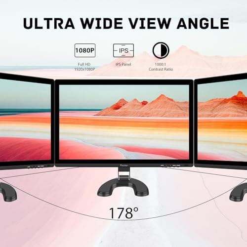 Prechen 24 Inch Touchscreen Monitor, IPS FHD 1080P Touch PC Display with HDMI & VGA & USB, 75Hz, VESA, Built-in Speakers, Computer Touch Screen for Gaming & Business