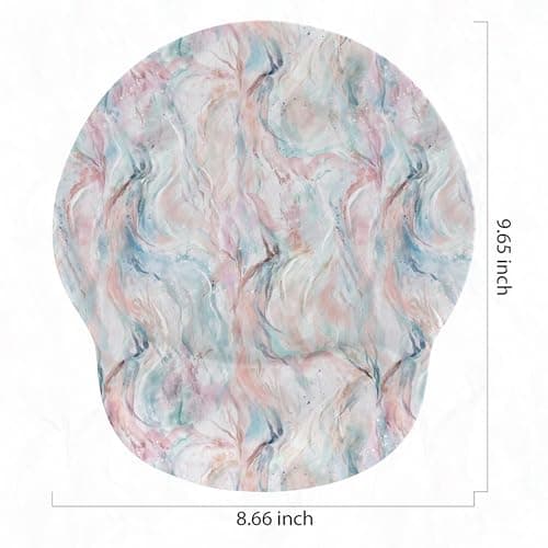 RICHEN Ergonomic Mouse Pad with Wrist Support,Non-Slip Rubber Base for Computer Laptop & Mac,Lightweight Rest for Home,Office & Travel (Pigment Ripple)