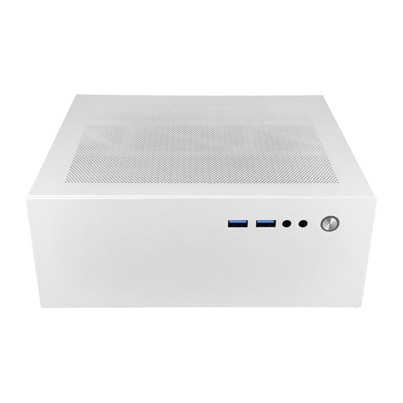 Mini PC Case 4.3L HTPC Chassis 2X USB 3.0 Fits Flex Power Supply ITX Motherboard White