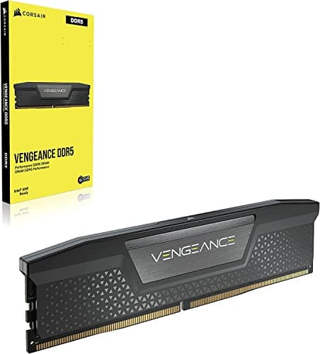 CORSAIR VENGEANCE DDR5 RAM 64GB (2x32GB) 5200MHz CL40-40-40-77 1.25V Intel XMP Desktop Computer Memory - Black (CMK64GX5M2B5200C40)