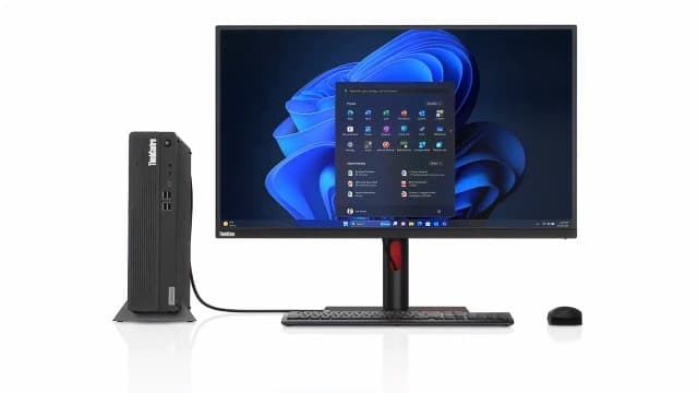 Lenovo ThinkCentre M70s Gen 5 SFF Intel i7-14700, 16GB DDR5 RAM, 512GB SSD, Wi-FI 6E + BT, RJ-45, HDMI, DP, Wired KB & Mouse, Windows 11 Pro, Business Desktop - Black