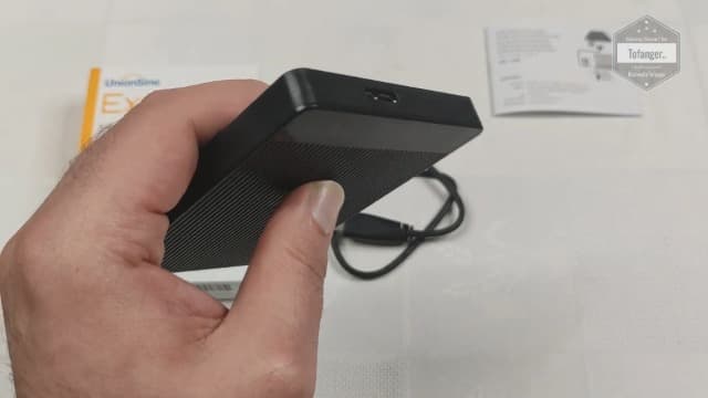 UnionSine 1TB Ultra Slim Portable External Hard Drive HDD-USB 3.0 for PC, Mac, Laptop, PS4, Xbox one, Xbox 360-HD2510(Black)