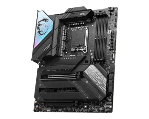MSI MPG Z790 Carbon WiFi II Gaming Motherboard (Supports 12th/13th/14th Gen Intel Processors, LGA 1700, DDR5, PCIe 5.0, M.2, 2.5Gbps LAN, USB 3.2 Gen2, Wi-Fi 7, Bluetooth 5.4, ATX)