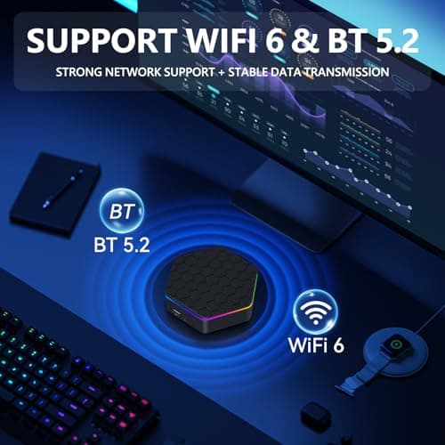 Mini PC, 12th Alder Lake N100 Linux Mini Computer (up to 3.4GHz), 16GB DDR4 RAM 512GB SSD Small Desktop Computer WiFi 6/4K Dual Display/USB3.2/BT5.2/Gigabit Ethernet for Home, Office, Business