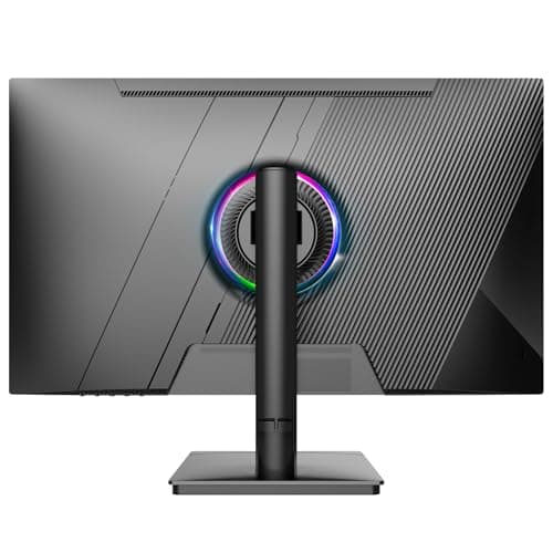 CRUA 27Inch Gaming Monitor 360HZ, QHD 1440P 120% sRGB IPS Computer Monitor with Built in Speaker, Height/Pivot/Swivel/Tilt Adjustable Vertical Monitor, Support FreeSync, DP&HDMI, Wall Mount-Black