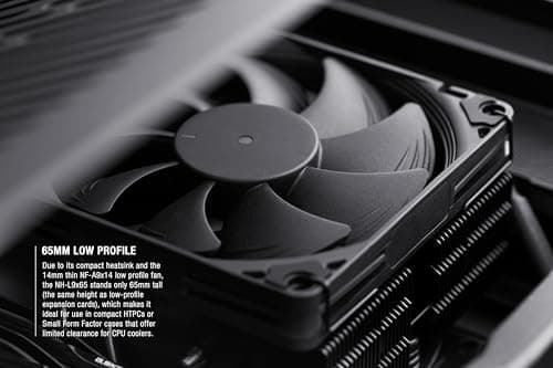 Noctua NH-L9x65 chromax.Black, Premium Low-Profile CPU Cooler (65mm, Black)