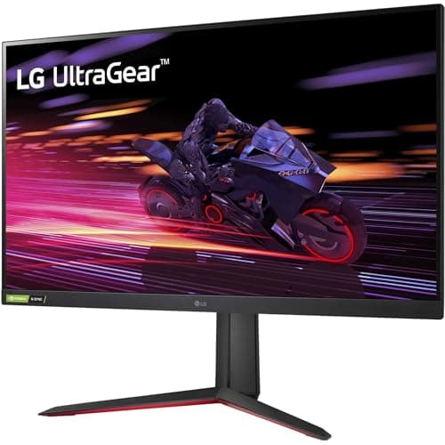 LG 32GP750-B 32 Inch QHD (2560 x 1440) IPS UltraGear Gaming Monitor with 1ms (GtG) and 165Hz Refresh Rate, NVIDIA G-SYNC Compatible with AMD FreeSync Premium, Tilt/Height/Pivot Adjustable - Black