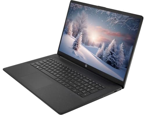 HP 17.3" Business Laptop Computer, 10-Core Intel Core i5, Windows 11 Pro Laptop with Microsoft Office Lifetime Suite, PLUSERA Earphones, Black (Intel Core i5, 64GB RAM | 2.2TB Storage)